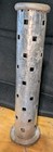 Vintage    Silver-tone Aluminum Metal Incense Burner Tower 11in Decorative