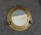 12 Inches Nautical Brass Porthole Mirror Vintage Round Maritime Wall Ship D  cor