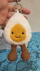 Jellycat Amuseables Boiled Egg Bag Charm Keychain     Cute Soft Plush Toy Gift Nwt