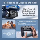 8k Dual Camera Brushless Drone With Screen Remote 5g Wifi Foldable Rc Quadcopter