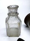 Lot Of 5 Vintage Glass Bottles     Assorted Colors   Sizes     Apothecary