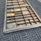 Antique Hamilton Printer s Drawer Letterpress Type Tray Shadowbox Free-freight  