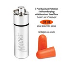 Maximum Protection Soft Foam Shooting Ear Plugs - 7 Pair Plus Travel Case  33   