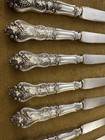 Grapes    moselle Silverplate Pointed   7  Fruit Breakfast Knife 1906 Vintage
