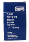 Stanley Bostitch Sp19 1 4  Staples 40 Boxes 5000 Per Box
