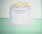 Baby Album Memory Book  b Is For Baby  Scrapbook Includes Embelishments 10 Pages