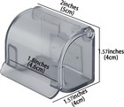 Luexbox 2 Pcs Plastic Razor Holders With Cover For Shower Wall  Self Adhesive