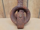 Vintage 18  Stainless Steel Butcher Meat Hook Roller Trolley Hanger Gff La Fiell