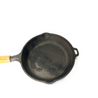 Vtg Cast Iron Skillet  6 Wood Handle 8 Inches
