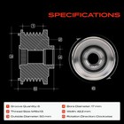 Alternator Clutch Pulley For Nissan Sentra 2013-2019 L4 1 8l 6 Grooves Clockwise