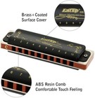 Easttop 10hole Diatonic Blues Harmonica 20tones Black Professional Harmonica New