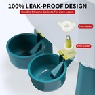 Chicken Feeder And Waterer Set - 2 1 Gal   17 6 Lbs Automatic Gravity Poultry   