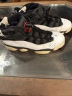 Nike Jordan 6 Rings Black white Youth 5 5y Bg-gym Shoes Sneakers 323419-012