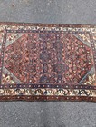 Rare Antique Ivory Field Hand-knotted Hamadan Rug 3x5 Persian  Medallion 1940s