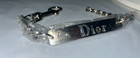 Christian Dior Charm Pendant Keychain Key Chain Sac Handbag Hook Silver Color