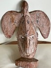 Vintage Tribal Hand Carved   Painted Mask papua New Guinea 16  X 12 