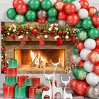 7x5ft Christmas Fireplace Backdrop - Red Sock Photography Background For Wint   