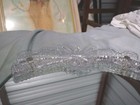   Rare   Hollywood Regency Vintage Oval Mirror Vanity Tray With Ornate Glass   