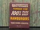 Vintage Matchbook Full Unstruck Front Strike White Tower Hamburger Advertisement
