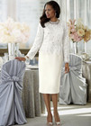 16w Plus Ashro White Formal Wedding Church Easter Party Santa Rosa Jacket Dress