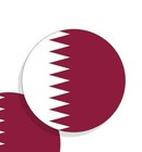 Qatar Flag Stickers Flag Decals Vinyl Stickers Round Set Of 4 Qatar Flag
