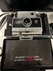 Vintage Polaroid Automatic 250 Instant Film Land Camera W manual  Cover  Flash