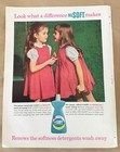 Nusoft Fabric Softener Print Ad 1963 Orig Vintage 1960s Retro Art With Coupon