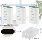 5-in-1 Office Stamp Set - Pre-inked Rubber  Paid  Copy  Entered  Scanned  Approv