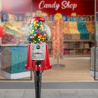 15  Gumball Machine With Stand And Coin Bank - Red  Bubble Gum Candy Dispenser