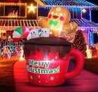 6ft Christmas Inflatables Outdoor Decorations  Gingerbread Christmas Inflatable