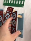 Lot Of 6 Thomas   Friends Wooden Railway Bridge Train Risers Supports Columns