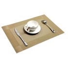 1 4pcs Pvc Placemats Washable Cloth Dining Table Kitchen Non-slip Place Mats