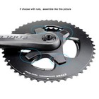 Stone Double Chainring Bcd107 For Force Etap Axs Power Meter 12 Speed Flattop