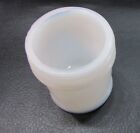 Vintage 1940 s Mentholatum Usa Small 2  Tall White Milk Glass Medicine Jar