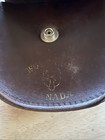 Vintage 1960s Wolf Cubs Canada Belt Pouch Scouts Brown Leather Uniform Accessory