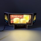 Vtg Olympia Beer Illuminated Sign Light 6 Changeable Pictures Works