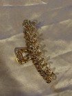 Gold Ribbon Hair Clip For Women Hair Accessories Heavy Metal