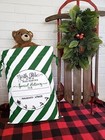 New Big Canvas Santa Gift Sack Christmas Canvas Santa Gift Bag Personalize 19x27