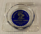 Vintage Souvenir Glass Ashtray Buffalo Bills Scouts Rest Ranch N Platte Nebraska