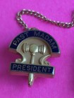 Vintage F o e  Fraternal Order Of Eagles Past Madam President  Double  Pin 2 5 