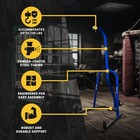 Everlast Single Station Powder Coated Steel 100lbs Punching Bag Stand  open Box 