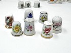 Thimble Collection Lot Of 51 Mixed Pieces Bone China Porcelain Metal Ceramic