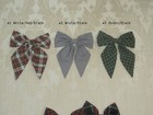 Handmade Preppy Tartan Plaid Cotton Big Schoolgirl Bow Barrette Clip 6 Colors