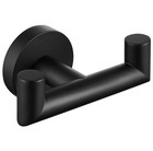 Double Towel Hook  Stainless Steel Bathroom Hand Towel 1 Pack Matte Black