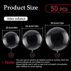 50 Pcs Clear Bubble Bobo Balloons Burbuja Transparent Clear Balloons For Chri   
