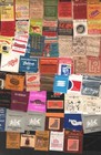 Lot Of 100  Matchbook Covers From All Over 1950 s-wide Range Of Dates From Ma   