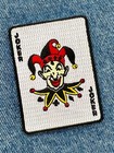 Joker Card Iron-on Patch Poker Wild Card Las Vegas Embroidered Gambling Emblem