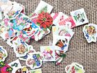 Vintage Christmas Stickers Seals Lot Of 90 