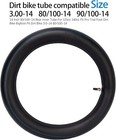 14 Inch 90 100-14   3 00-14  Inner Tube For 125cc 140cc Pit Dirt Bike Motocross 