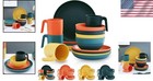 Kyraton Unbreakable 16-piece Multi-color Dinnerware Set - Ideal For Outdoor Fun